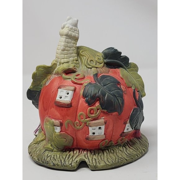 Ceramic Halloween House Pumpkin Hollow Orange Mouse Ghost‎ Cottage Decoration - Picture 4 of 10
